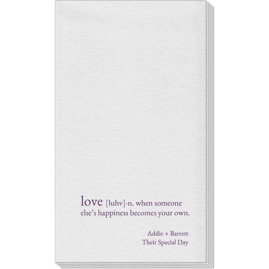 Definition of Love Linen Like Guest Towels